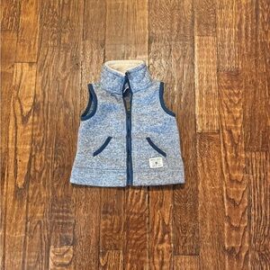 Blue and Gray Kids Vest